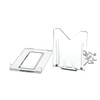 2" Two Part Adjustable Clear Acrylic Plastic Display Stand Easel