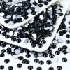 Briskbloom 1440PCS SS10 Crystal Glass Black Flatback Rhinestones, Round Flat