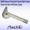 MachEl Multi-Purpose Protractor Square Rule Centre Finder Divider Drill Point