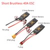 40A Brushless ESC 2-4S Electronic Speed Controller XT60 Plug with