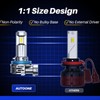 AUTOONE Upgraded H11/H9/H8/H16 LED Headlight Bulb, H11 Fog Lights, 24000LM