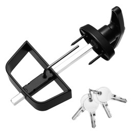 Shed Door Latch, Safe and Durable, Premium Shed Locks with 4 Keys, Widely Use, T-Handle Lock Kit for Storage Barn, Chicken Coops, Camper, Easy to Install, 4½" and 5½" Stem