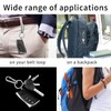 KINMINGZHU 4 Pack Hook Clip with Key Rings, Metal Keyring