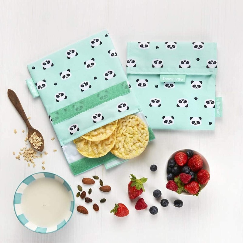 Roll'eat ® Pack of 2 snack bags, sandwich bags with