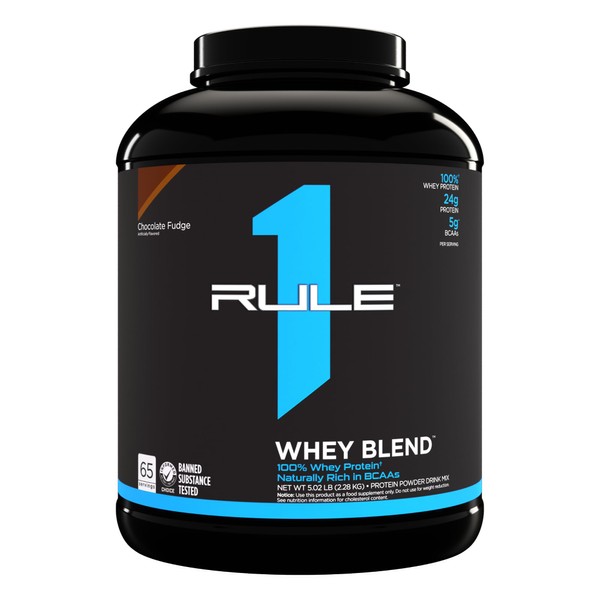 Rule 1 R1 Whey Blend, Chocolate Fudge - 5.02 lbs