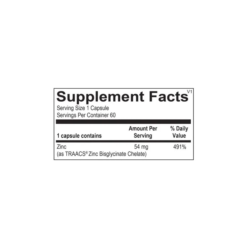 Natural Bio Health Zinc 60 Cpsulas , ,