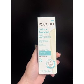 Aveeno Calm + Restore Daily Moisturizer SPF30 1.7 fl.oz Exp 04/26