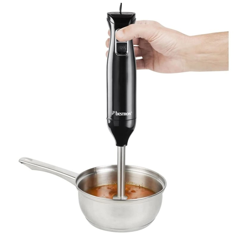 Bestron Hand Blender, Purée Stick with 2 Speed Levels and