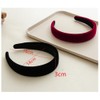 Wanfoou: 4 Pieces Wide Velvet Headbands Difficult Padded Headbands Retro
