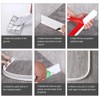 3.5" High Collapsible Shower Threshold Water Dam 98"Shower Water Splash