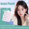 40/80/100/200pcs Pe Acne Patch Skincare Cute Design