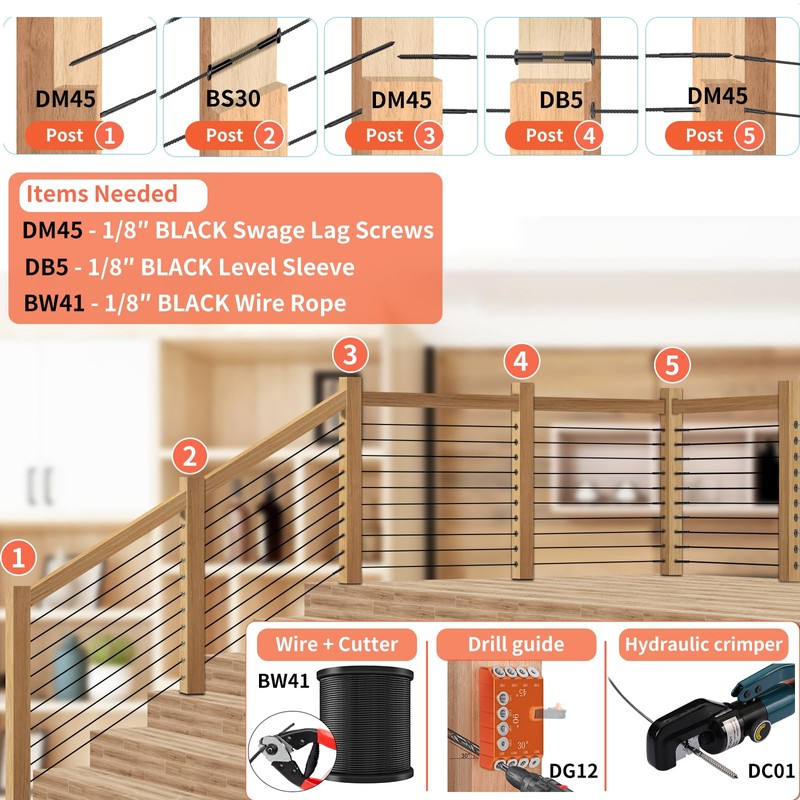 Steel DN Mate 30 Pack 30 Degree Black Angle Beveled