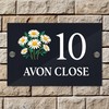 Badgemaster Modern Anthracite House Number Sign Plaque Stainless Steel Standoffs