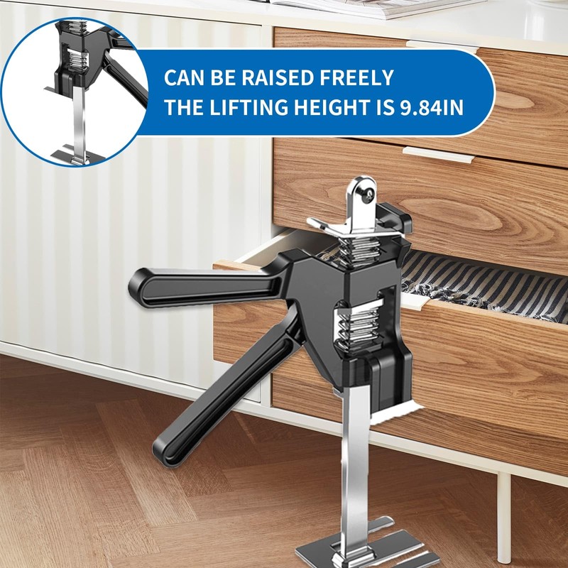 2 PCS Labor Saving Hand Lifting Jack, Multi-Function Height Adjustment