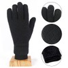 Cadimus Women's Winter Touchscreen Gloves, Thickened Winter Gloves, Double Layer