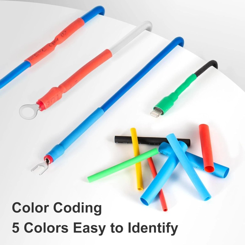 Eventronic 560Pcs Assorted Heat Shrink Tubing Polyolefin Wire Cable Management