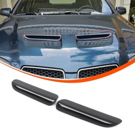 Engine Hood Air Outlet Vent Frame Cover Trim for Pontiac G8 2008 2009, Car Interior Decoration Accessories (Matte Black)