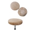 Bestenrose Stool Cover, Round, Pack of 2, Plush Striped Cover