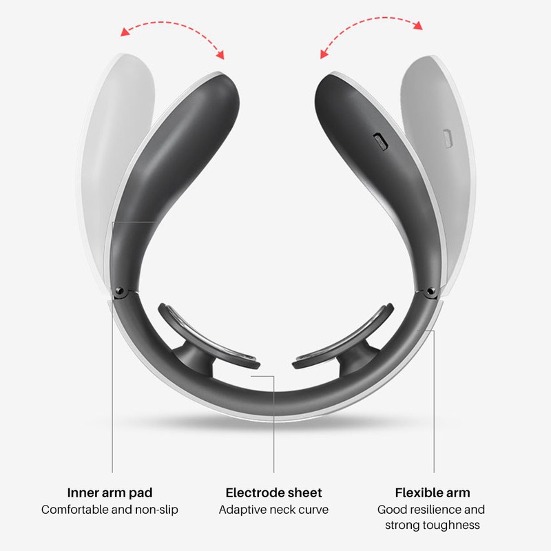 Smart Neck Massager Relieve Cervical Muscle Pain Multifunction Recharge Cervical