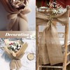 Cieex Jute Table Runner, Jute Ribbon Table Runner, 30 cm