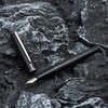 Hong Dian A3 pluma estilográfica de aluminio negro, diseño de