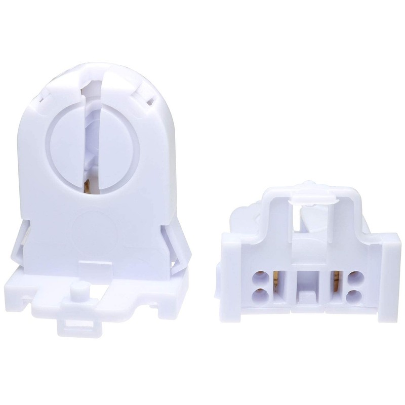 TAODAN 12pcs T8 Lamp Holder Non-Shunted Turn-Type UL Socket Tombstone