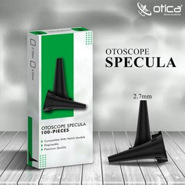 Espécula de oreja desechable de 4,25 mm y 2,75 mm para otoscopios W-e-l-c-h-A-l-y-n, compatible con todos los otoscopios de espéculos de otoscopio universal W-e-l-c-h-A-l-y-n, paquete de 100 tamaños