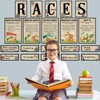 Outus 36 Pcs Races Writing Strategy Bulletin Board Poster Set