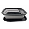 SAMMART 8L Collapsible Plastic Dish Drainer with Draining Board -