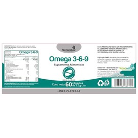 OMEGA 3-6-9 c60 capsulas softgel TECNONATURA                                                                                                          