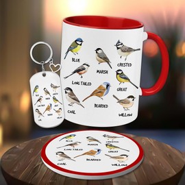 LOJEYYGLE Valentine Gifts For Women - Bird Gifts For Bird Lovers - Nice Bird Mug - Bird Watching Gifts - Fowl Language Bird Mug - Bird Themed Gifts - Birthday Gag Gifts For Mom, Dad, Women, Men
