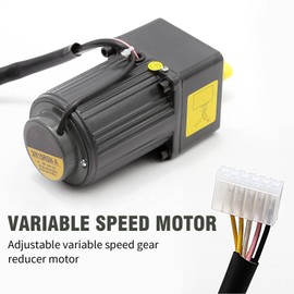 15W 10K 110V Adjustable Variable Gear Reducer Motor with Speed Controller for Industry Rated Speed 135r/min