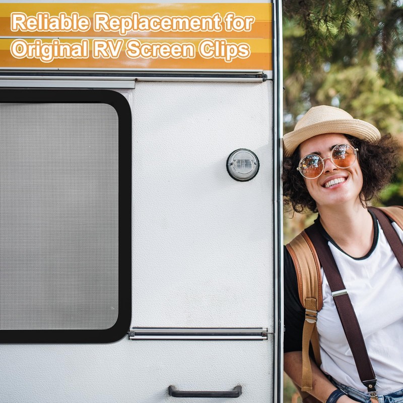 Datanly 16 Pcs RV Window Replacement Screen Clips Screen Installer