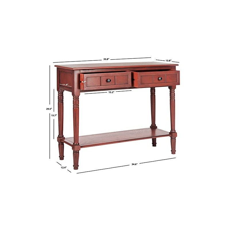 Safavieh American Homes Collection Samantha Red 2-Drawer Console Table