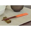 Aoba Chopsticks Natural Wood, Candelabra Thread, Orange, 7.1 inches (18