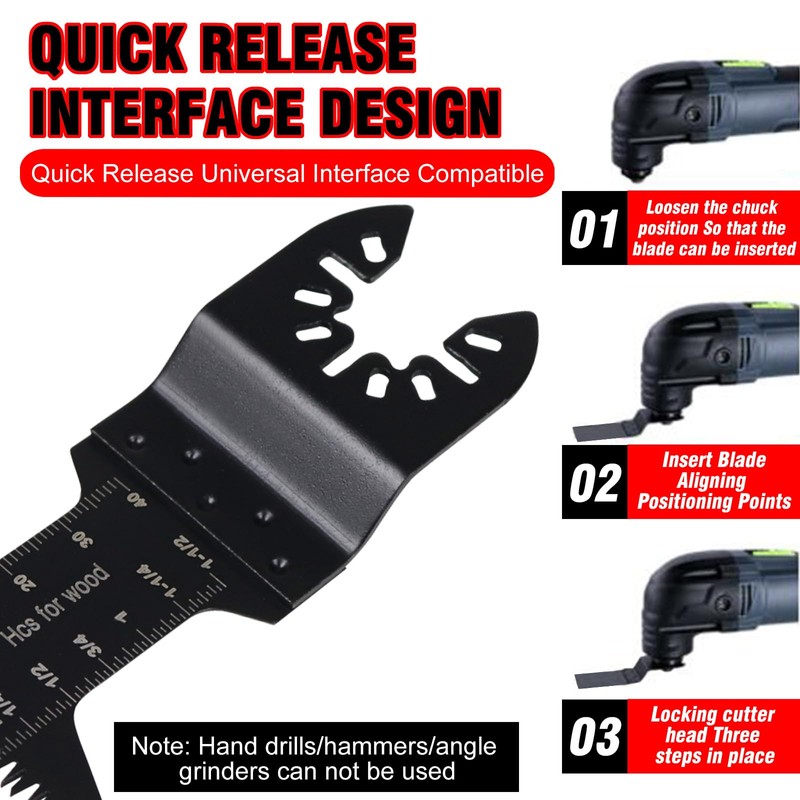 Saw Blades Kit, 126-Piece Oscillating Multitool Saw Blade Accessory Set,