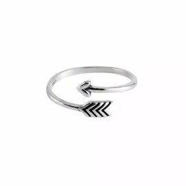 Elegantes Open Shooting Arrow Thumb Ring New .925 Sterling Silver Band Adjustable Gift Box
