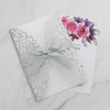 25Pcs Silver Glitter Wedding Invitations, Party Invitations Kits Envelopes RSVP