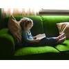 Emily´s Check Coral Fleece Kids TV Blanket with Sleeves &