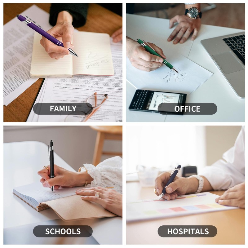Vebermo 15 Pack Motivational Pen Set - Inspirational Quotes Retractable