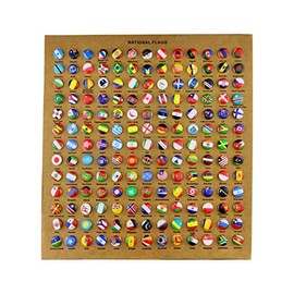 Flylin Pines para Tablero de Corcho, 291 Piezas de Bandera Nacional Decorativos de Acero para Ocultar Las Banderas Nacionales de Diferentes países para la Escuela y la Oficina en casa