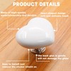 4Pcs Toilet Flush Button,White Plastic Toilet Push Buttons Flush Replacement