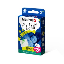 Medrull Aromatic Plaster with Balm to Protect the Nose, Improves Nasal Breathing with Runny Nose, Prevention of Colds, Inhaler for Children and Adults, Aroma Plaster, 5 Boxes
