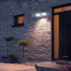 Solar Motion Sensor Wall Light 2 Heads IP65 Waterproof High