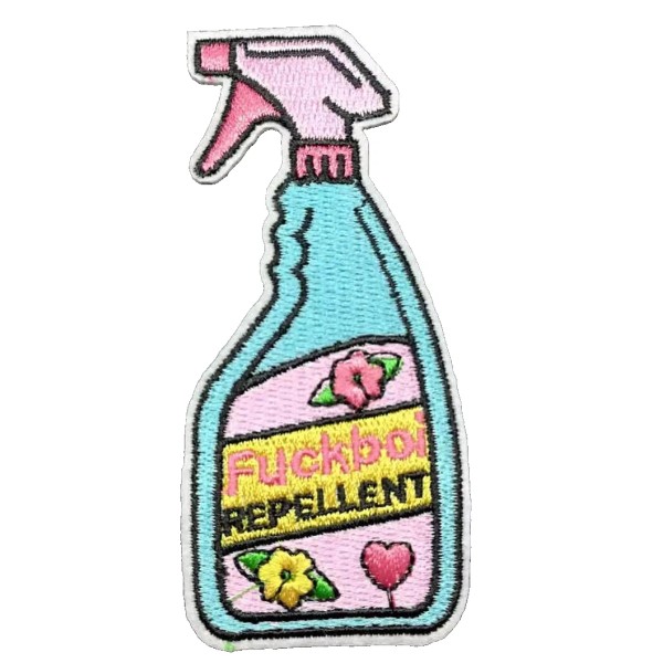 Unbranded F BOI Repellent - Slang Embroidered Iron-On Patch