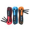 AB Tools 3pc Folding Ball Ended Allen Hex Star Torx