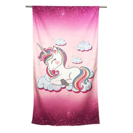 tex family Pink Unicorn Terry Towelling Beach Towel Large 90 x 170 cm