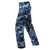New Military BDU Woodland Blue Camouflage Pants Bottom Large/Regular