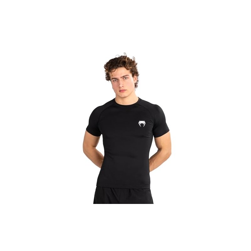 Venum Rashguard Uomo, Nero/Bianco, L