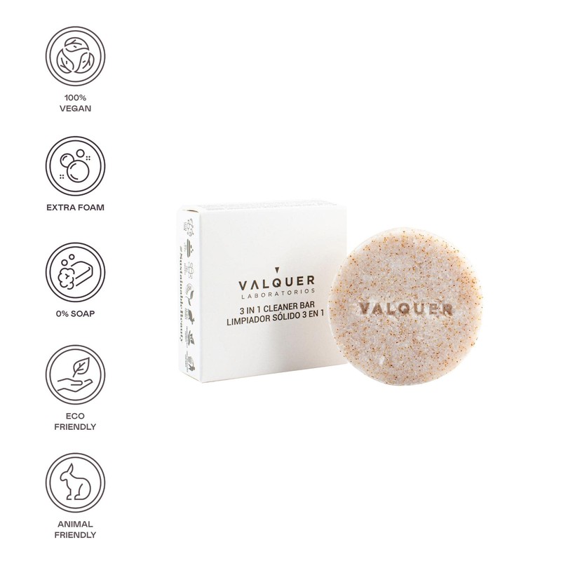 Valquer Laboratorios Válquer Solid Facial Cleanser 3 Inch with Natural